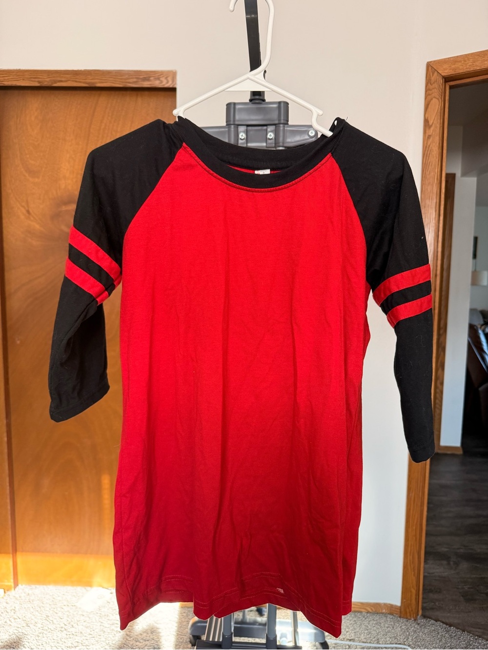 Women’s Red & Black Raglan Tee